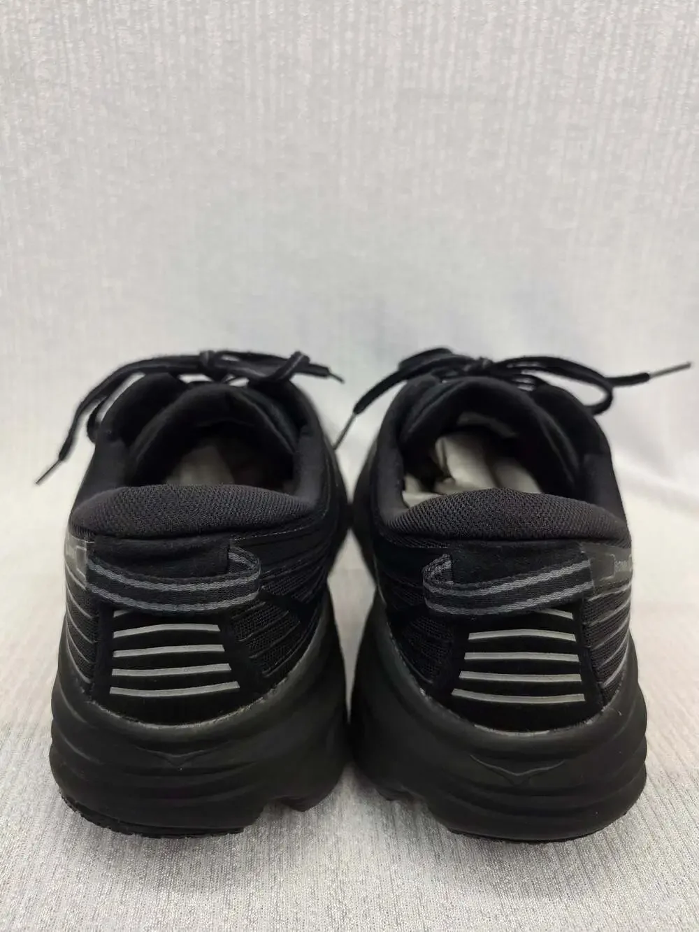 HOKA One One M Bondi 7 Wide Black Running Shoes Sneakers Size 12.5 2E